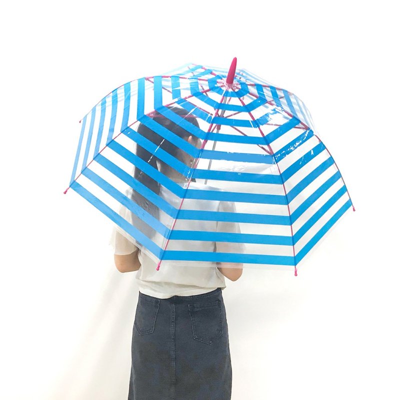 Evereon replaceable environmentally friendly lightweight umbrella F10-111 (striped blue) - Umbrellas & Rain Gear - Eco-Friendly Materials Blue