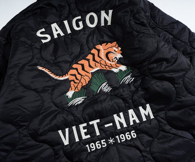 XLARGE 混ぜ合わ TIGER EMBROIDERY VIETNAM JACKET