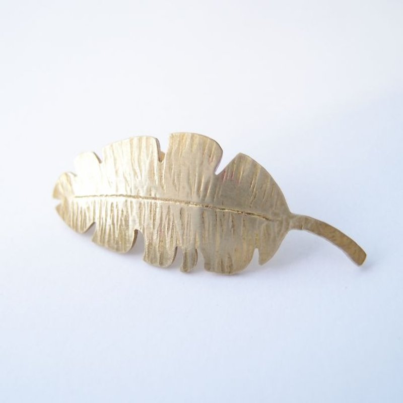 Foliage plants Bronze brooch 3 - Brooches - Other Metals Gold