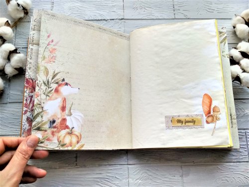 Botanical junk journal handmade French junk journals for sal