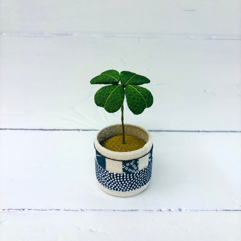 日式綠植栽-幸運草 好運來 (布材質) - 盆栽/植栽 - 其他人造纖維 
