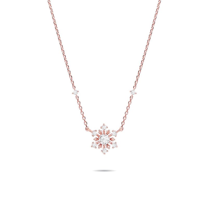 L'amour Snow Necklace (Rose Gold) - Necklaces - Sterling Silver 