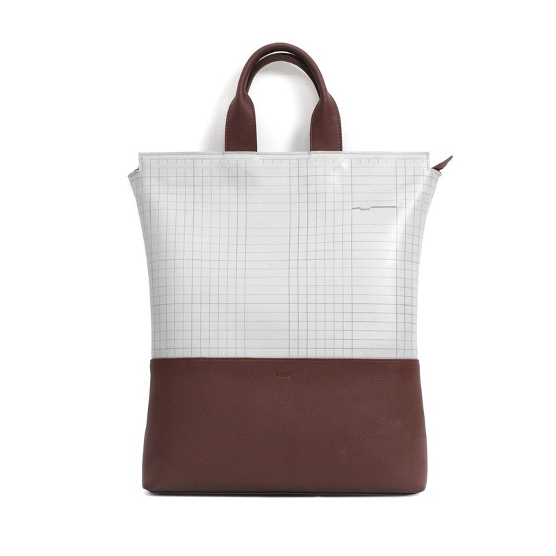 HAN Bag #CUTTING MAT  #MARBLE GRAY RED - 手提包/手提袋 - 橡膠 紅色