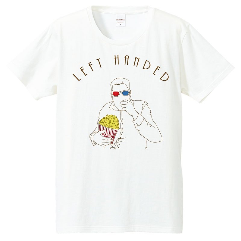 T-shirt / left handed - Men's T-Shirts & Tops - Cotton & Hemp White