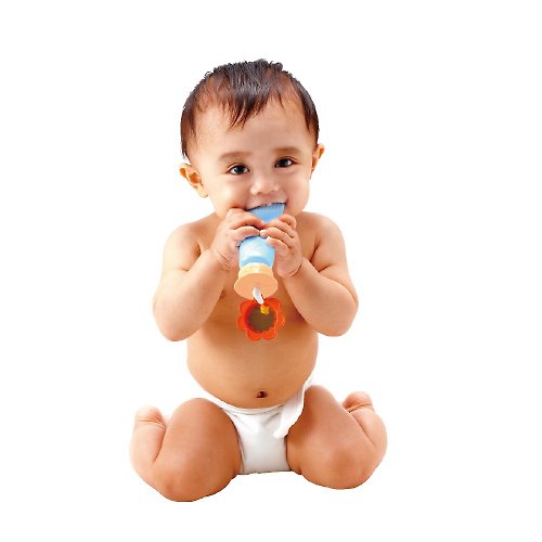 唯可(日本People、學研總代理) 乳液瓶身咬舔玩具/寶寶玩具/嬰兒玩具-