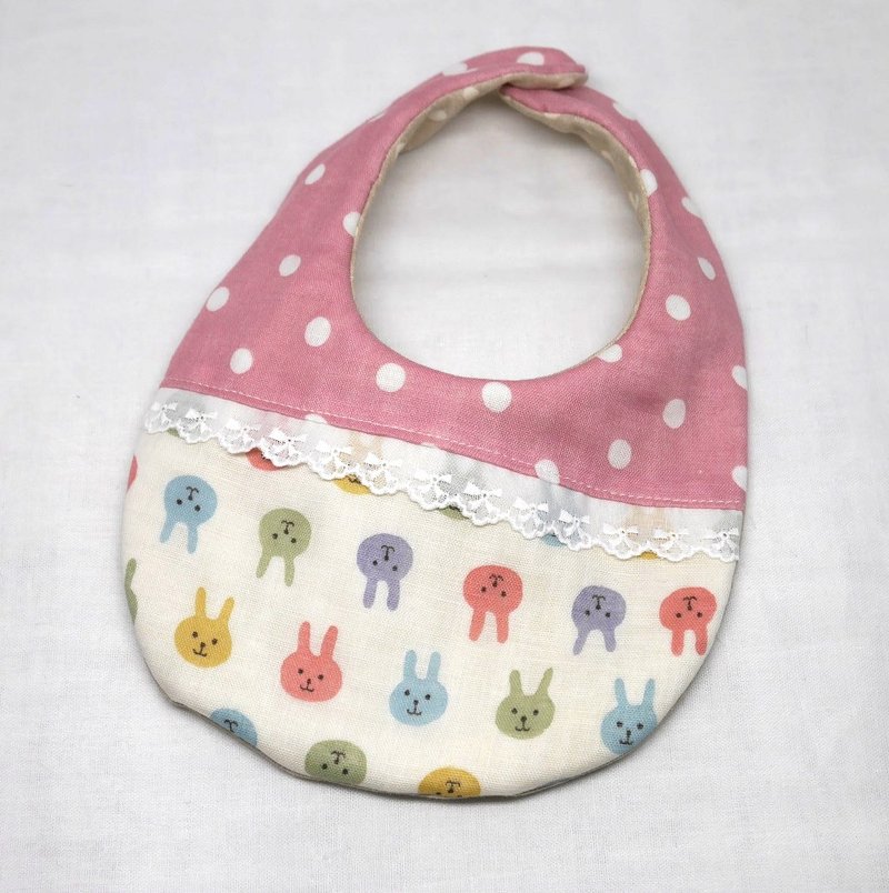 Japanese Handmade 8-layer-gauze Baby Bib - Bibs - Cotton & Hemp Pink