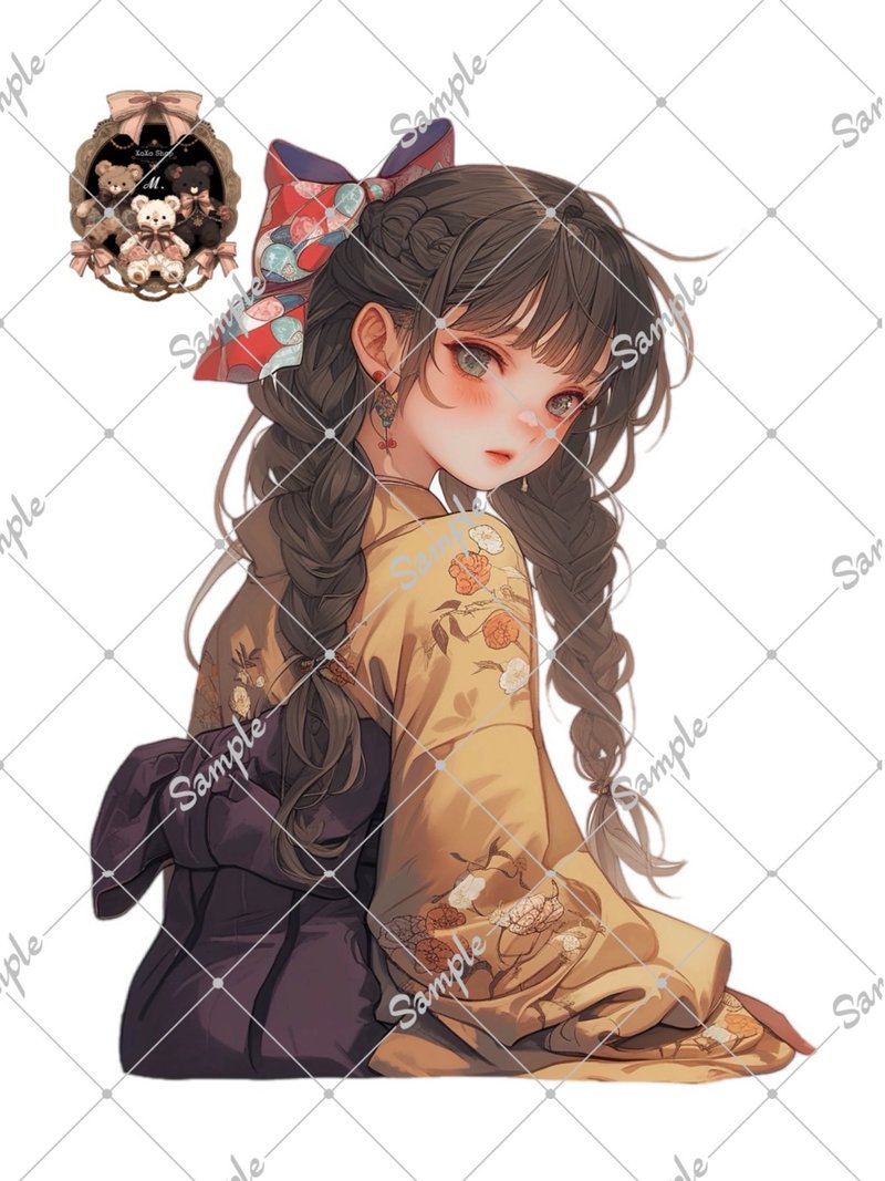 オリジナル人物ステッカー - 貼紙 - 紙 