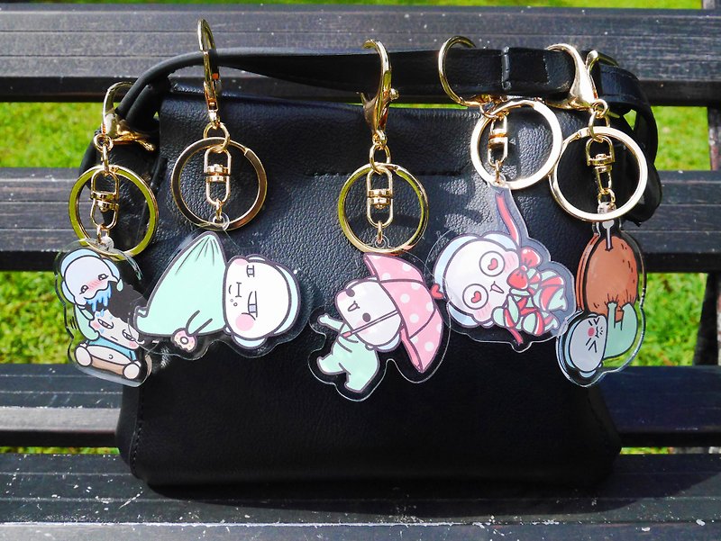 Tricks - 5 Acrylic charms - Keychains - Other Materials Multicolor