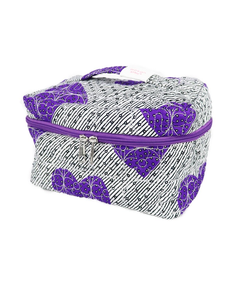 quilt box bag(LOVE BOMB) - Handbags & Totes - Polyester Purple