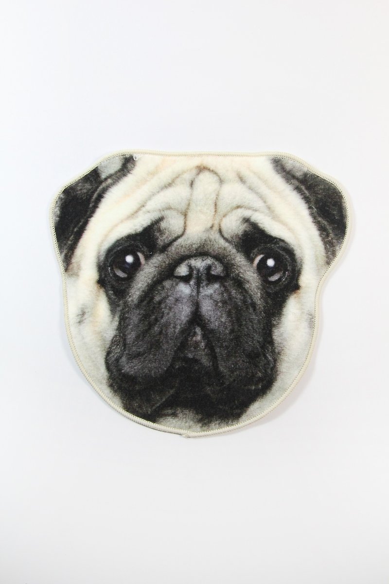 SUSS- Japan Magnets simulation Cute Animals handkerchief / bibs / towels (Bago dog) - a Gift - Stock Free transport - Bibs - Cotton & Hemp White