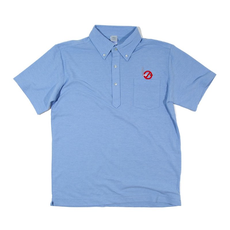 For Father's Day gifts. Daddy No smoking, no smoking polo shirt up to 3XL size - Women's Tops - Cotton & Hemp Blue