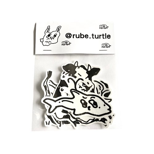龜比 龜比/可愛動物紋身貼紙