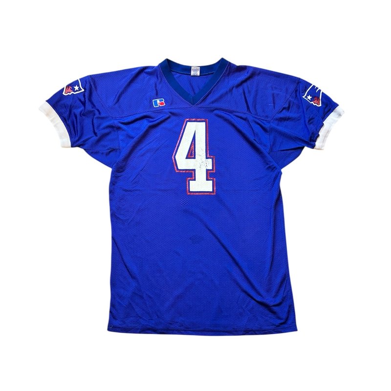90s Russell NFL 新英格蘭愛國者 球衣 - 男 T 恤 - 聚酯纖維 多色