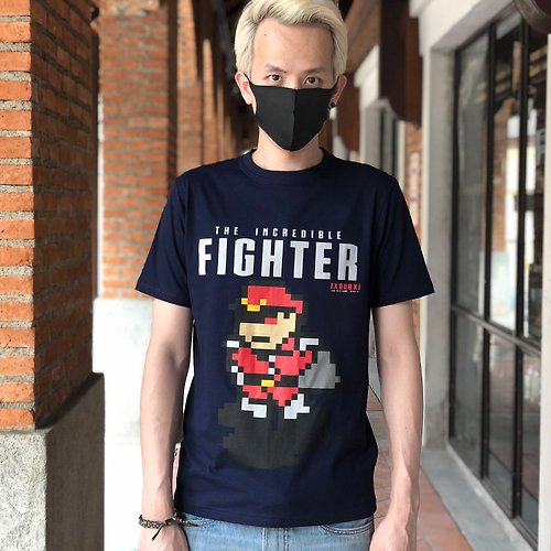 IXOHOXI Flagship Store T-Shirt with Fighter graphic Cotton 100% (IA-050)