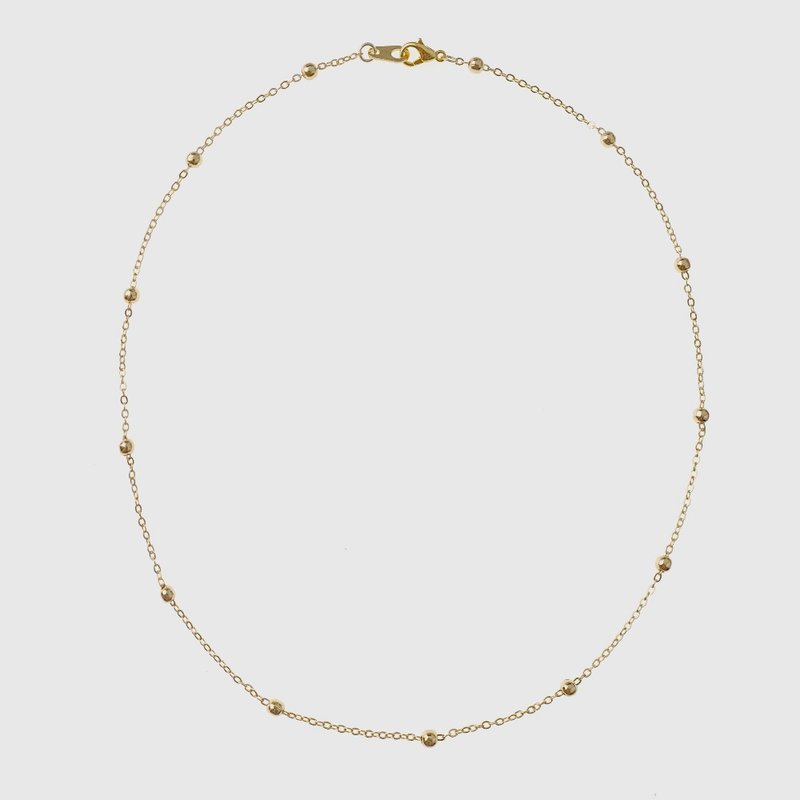 素鏈 | Gold Bead 金鏈隔珠 - 項鍊 - 其他材質 金色
