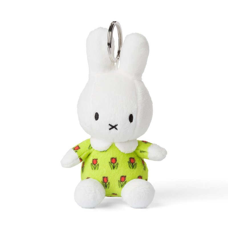 Miffy 米飛兒綠色絲絨服鎖鑰扣 - 鑰匙圈/鑰匙包 - 其他材質 多色