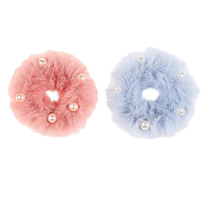 Dutch Souza powder blue pearl hair coil set - Hair Accessories - Nylon Pink