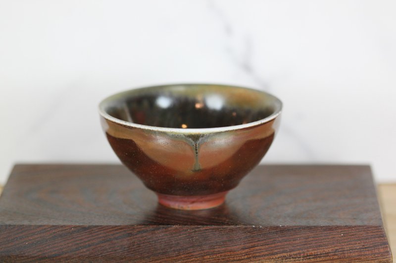 【送禮好物】120ml 天目釉 柴燒茶杯 茶碗 鶯歌名家葉敏祥作品 - 茶壺/茶杯/茶具 - 瓷 