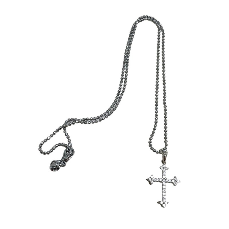 CROSS NECKLACE 012 - Necklaces - Silver Silver