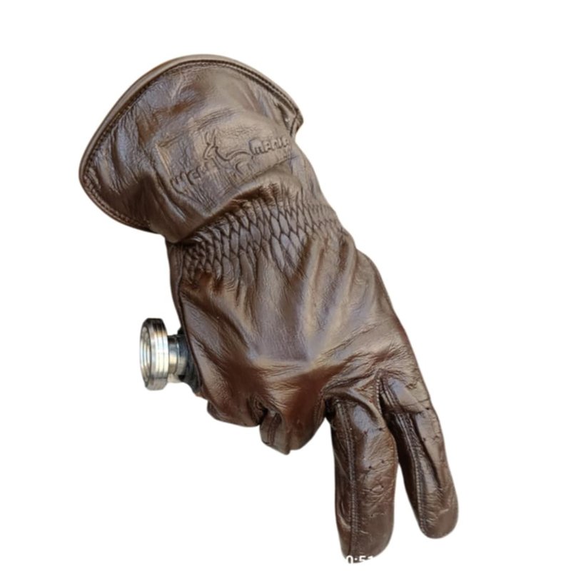 Vintage Gloves Real Leather classic Motorcycle Biker Riding full fingers driving - 其他 - 真皮 