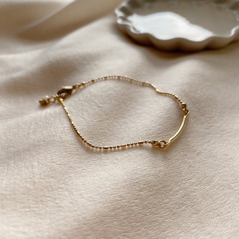 直線條- 星星 黃銅手鍊 - 手鍊/手環 - 銅/黃銅 金色