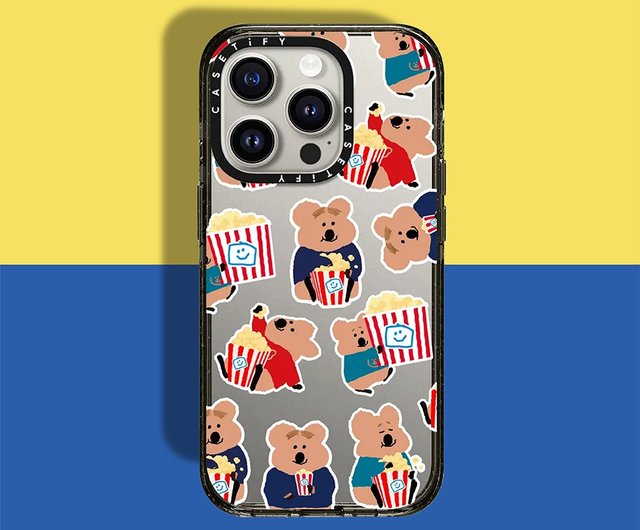 CASETiFY iPhone 15 Series Impact Resistant Case-Popcorn Quokka