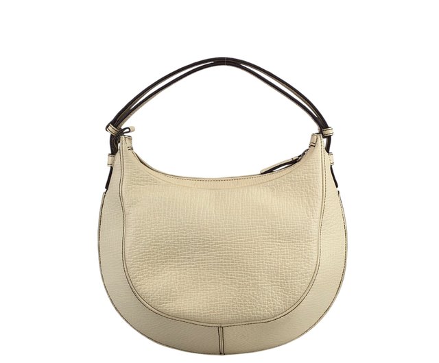 Direct from Japan, branded used bag] LOEWE shoulder bag, ivory, logo  embossed leather, round hobo bag, vintage 6858a6 - Shop solo-vintage  Messenger Bags & Sling Bags - Pinkoi