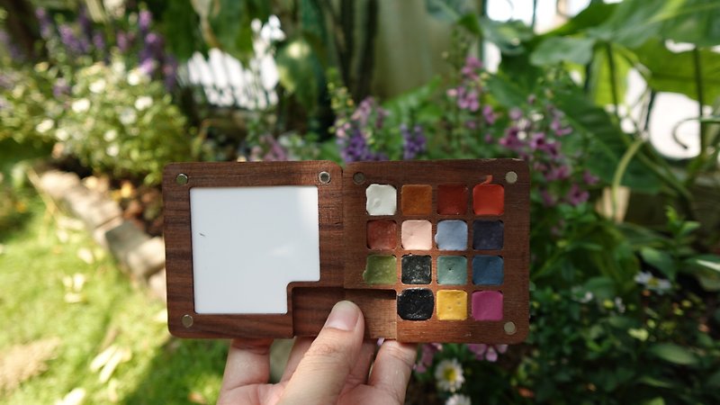 Natural water color, wooden box set - Illustration, Painting & Calligraphy - Plants & Flowers 