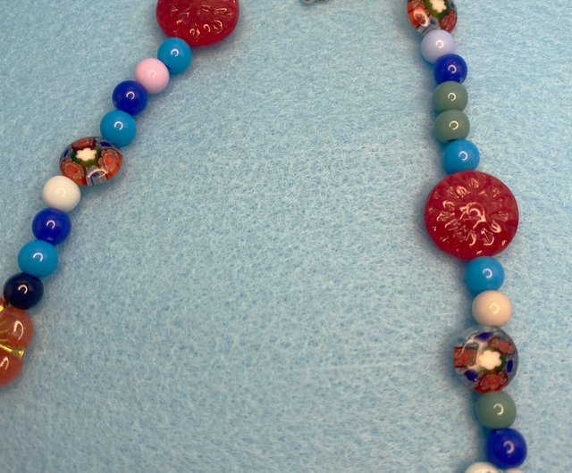 Beautiful beads can be customized】Praying beaded necklace under