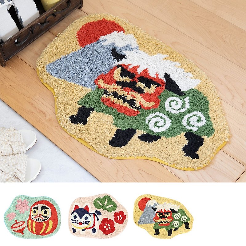 【Pre-order】Indian-made Japanese rug - พรมปูพื้น - ผ้าฝ้าย/ผ้าลินิน สีเหลือง