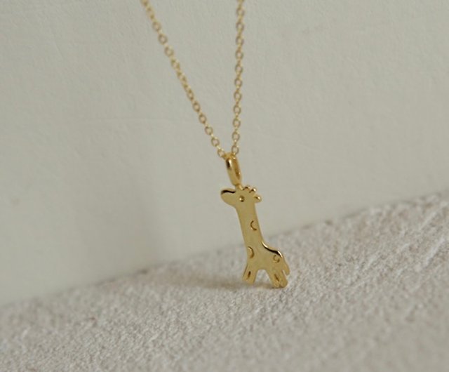 925 sterling silver childlike giraffe necklace sterling silver