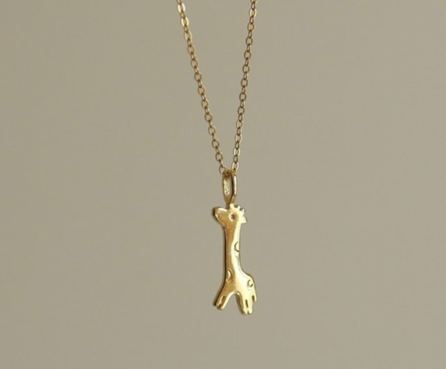 925 sterling silver childlike giraffe necklace sterling silver