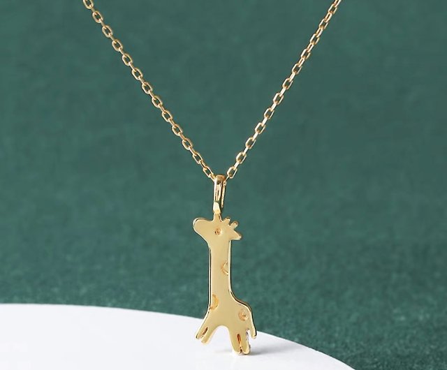925 sterling silver childlike giraffe necklace sterling silver