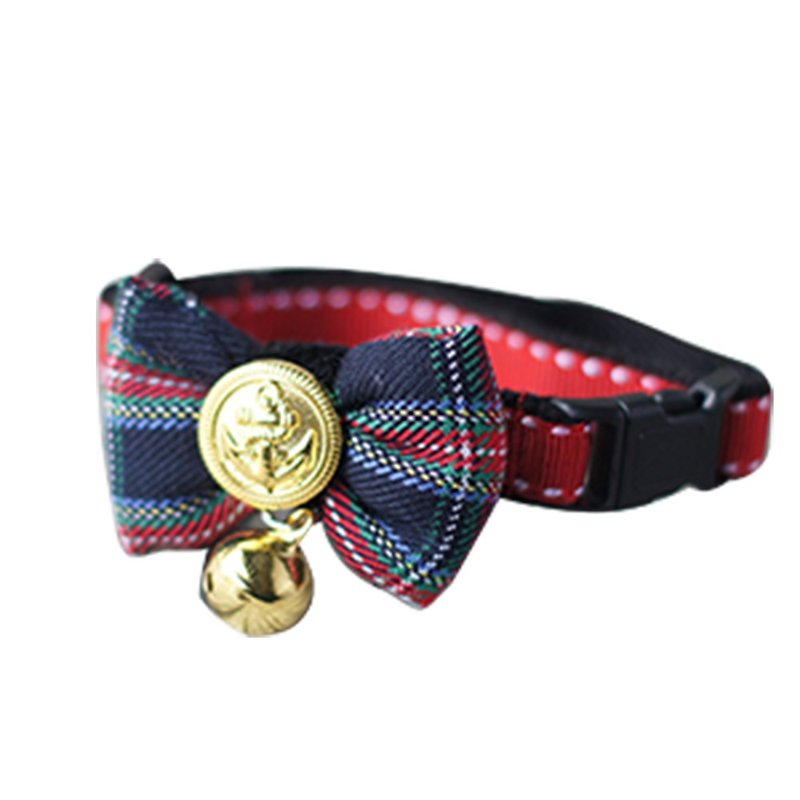Cat Collar Bow Tie New Scotland S~M - ปลอกคอ - ผ้าฝ้าย/ผ้าลินิน 