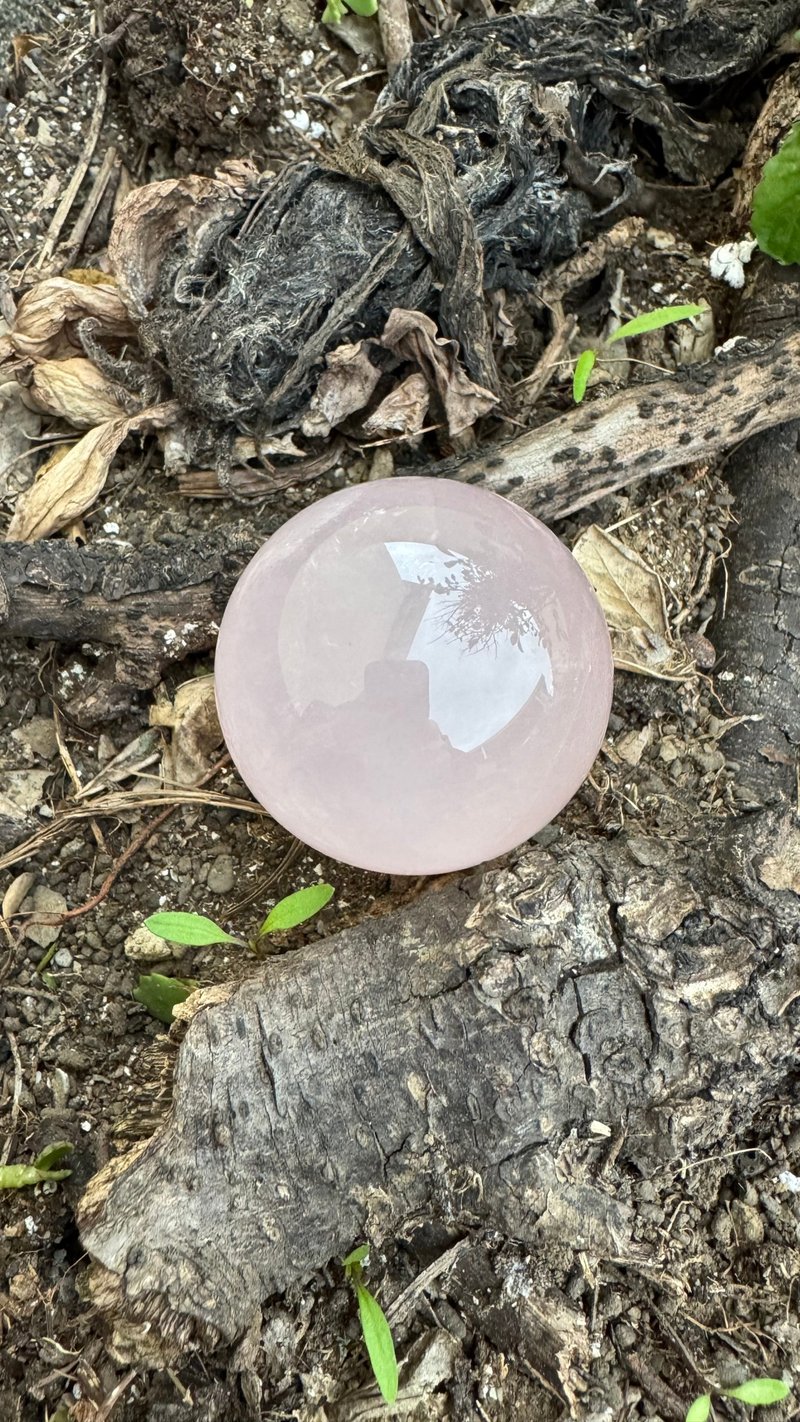 Mozambique rose quartz ball, rose quartz, rose quartz ball, rose quartz - Items for Display - Crystal Pink