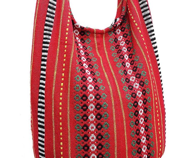 Woven discount hippie bag