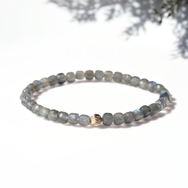 Labradorite Bracelet Sara - สร้อยข้อมือ - เครื่องเพชรพลอย สีเทา