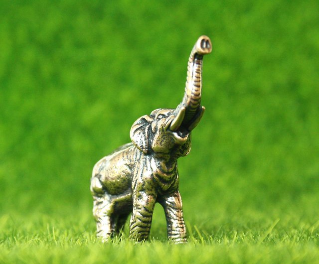 象-ブロンズのミニチュア像、金属製の置物