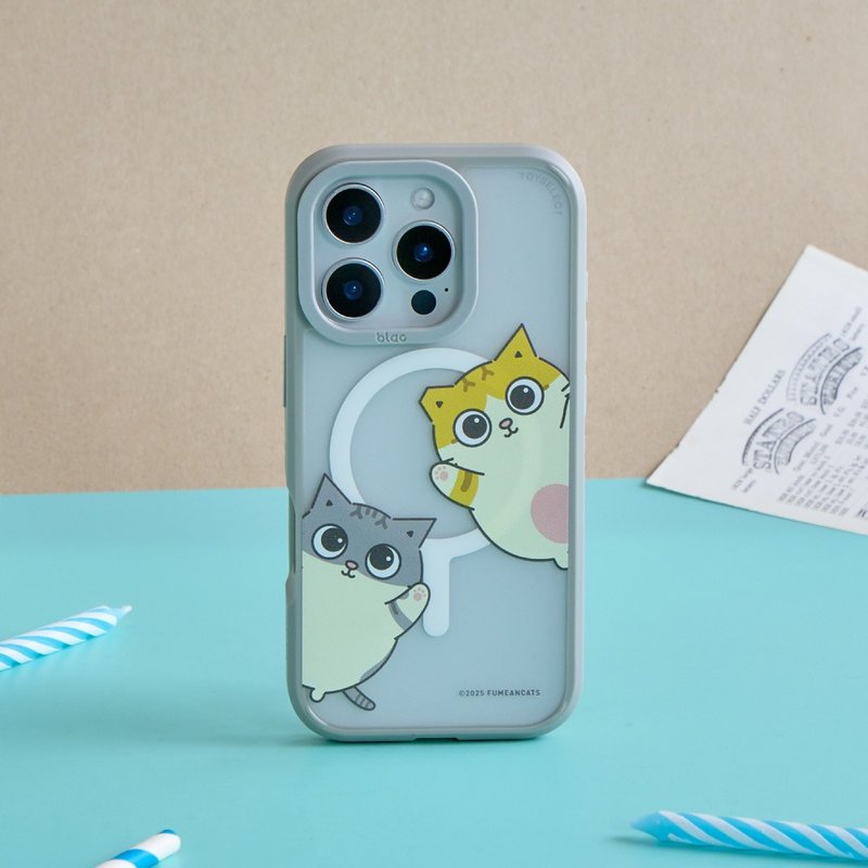 黃阿瑪探頭招呼極光霧透MagSafe iPhone手機殼 - 手機殼/手機套 - 塑膠 多色