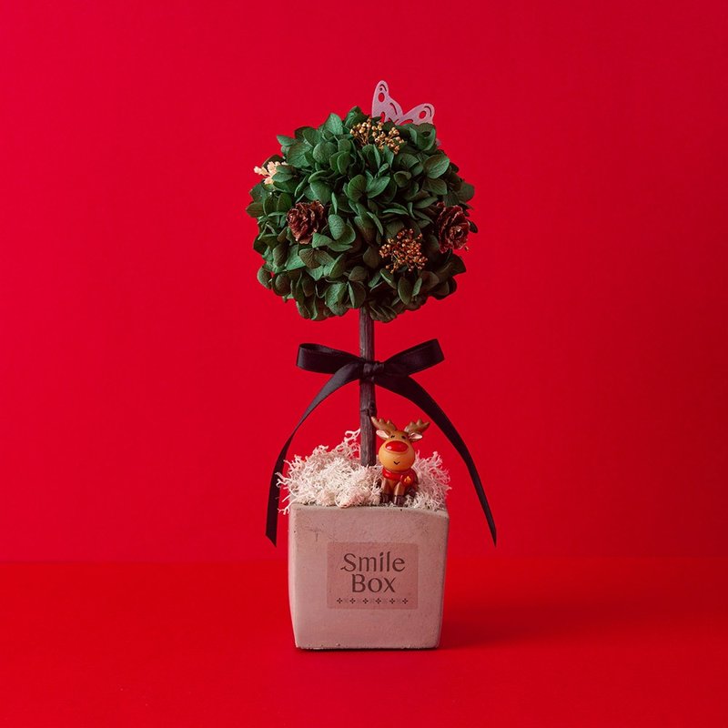 Christmas hydrangea ball tree Christmas limited edition eternal flower exchange gift Christmas decoration Christmas arrangement - Dried Flowers & Bouquets - Plants & Flowers 