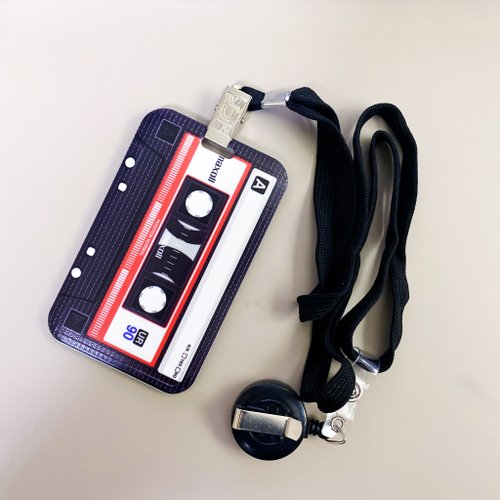 HeadphoneDog耳機狗設計 錄音帶造型 證件套/悠遊夾 附可拆式伸縮背帶