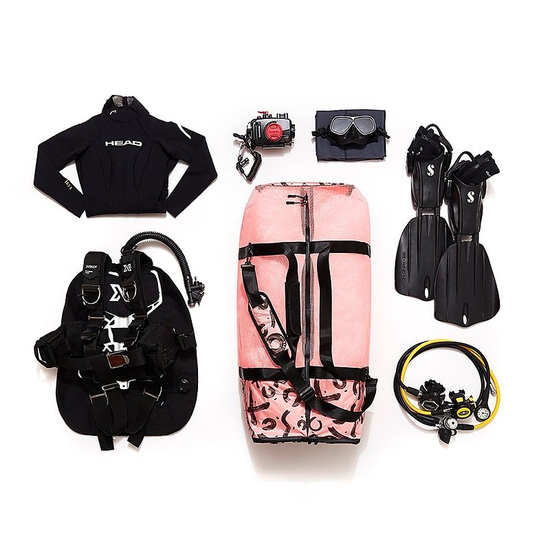 Mesh Dive Bag / Scuba Bag / Pink - Other - Plastic Pink