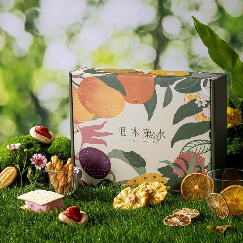 裡木菓水 【果香款】果乾水×餅乾禮盒 (22入-含提袋) ( 伴手禮/過年送禮)