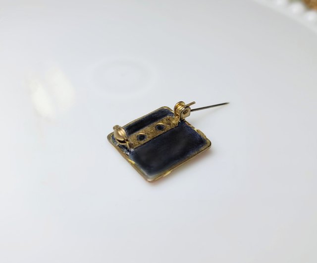 Xiaoxue ソーラータームタイル手作りリングバッジピン