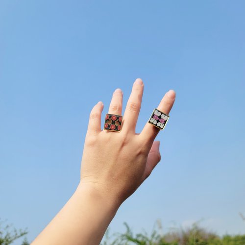 新しいスタイル Xiaoxue ソーラータームタイル手作りリングバッジピン ピンズ・ピンバッジ・缶バッジ