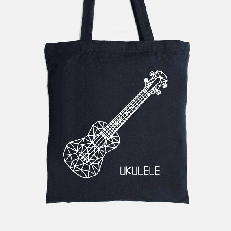 Instrument Bags-ukulele - กระเป๋าถือ - ผ้าฝ้าย/ผ้าลินิน สีดำ