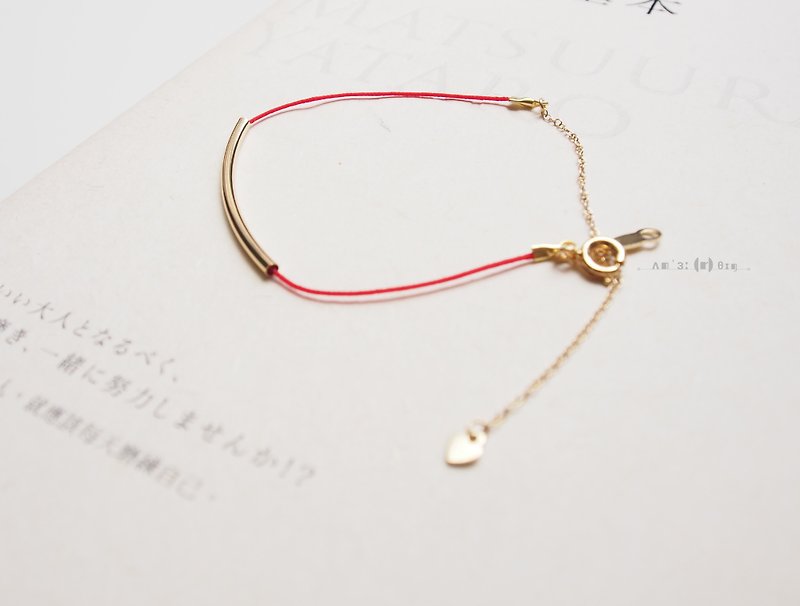 Red String Series-Good luck and good luck transfer hand - Bracelets - Polyester Red