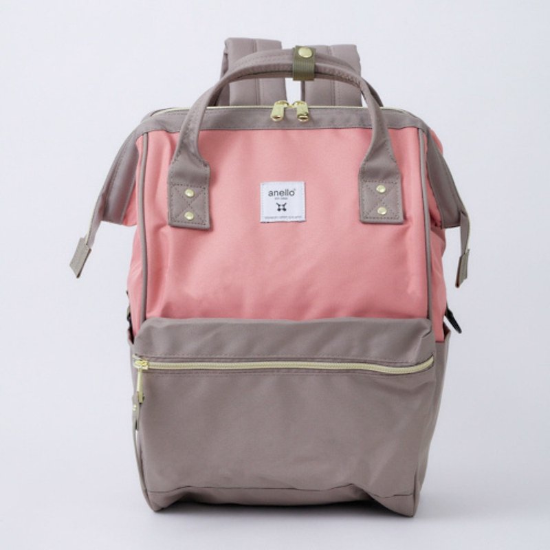 anello Cross Bottle Series Classic Backpack Regular ATB0193R - Beige x Pink - Backpacks - Polyester Pink