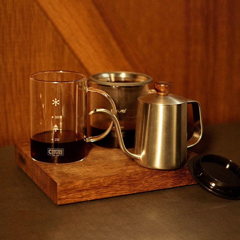 Driver personal pour-over coffee mug set - เครื่องทำกาแฟ - สแตนเลส สีทอง