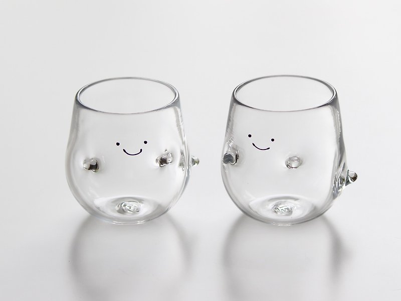 おばけグラス　【透明・１個】 - グラス・コップ - ガラス 